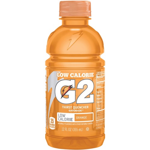 Quaker Foods  Sports Drink, G2, Low-calorie, Orange, 12oz, 24/CT, Orange