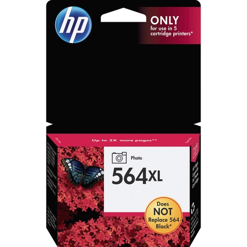 Hewlett-Packard  HP 564XL Photo Inkjet Cartridge, 290 4"x6" Page Yield, Black