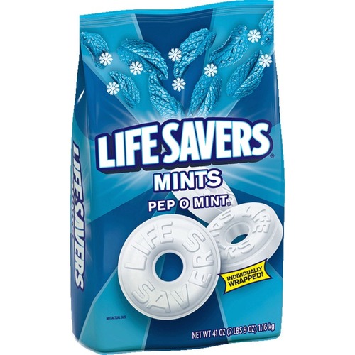 Mars, Inc  Life Savers Mints, Pep-O-Mint, Value Bag, 41 oz.