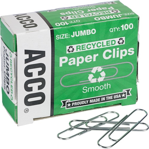 CLIPS,RECYCLED,JUMBO,100CT