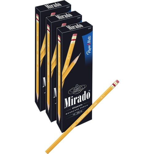 Paper Mate  Classic Pencils, No 2 Lead, 36/BD, Yellow