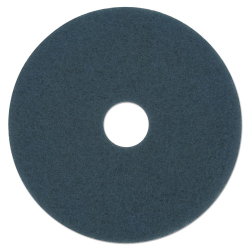 SCRUBBING FLOOR PADS, 20" DIAMETER, BLUE, 5/CARTON