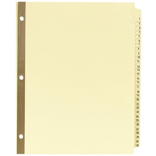 DIVIDERS,GOLD REINF,1-31