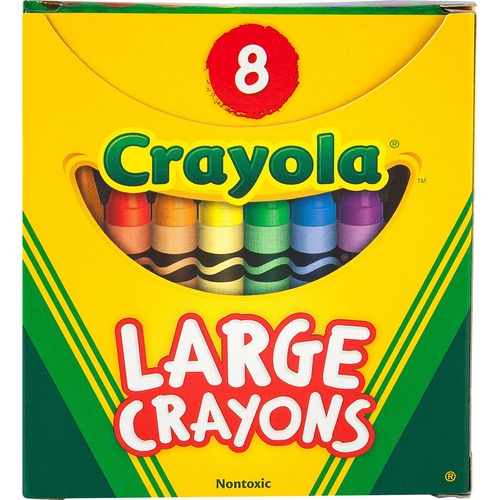 CRAYONS,LARGE,TUCKBOX,8CT