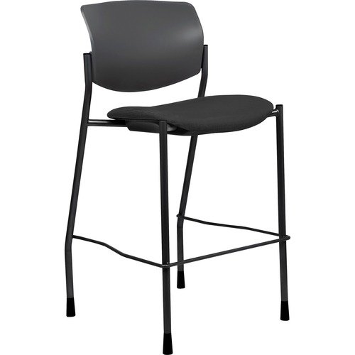STOOL,27"H,UPH,SEAT,BLK