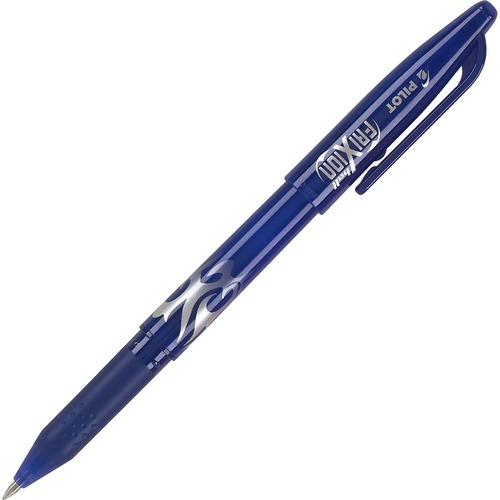 FRIXION BALL ERASABLE STICK GEL PEN, FINE 0.7MM, BLUE INK, BLUE BARREL