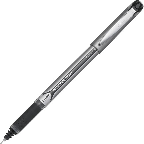 PRECISE GRIP STICK ROLLER BALL PEN, EXTRA-FINE 0.5MM, BLACK INK, BLACK BARREL