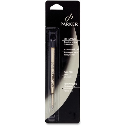 Parker  Ball Pen Refills, Medium Point, Black Ink