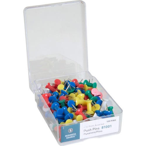 PIN,PUSH,ASSORTED,100/BX