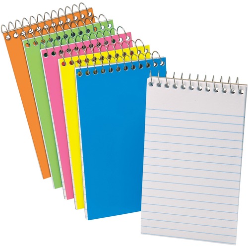 Tops  Mini Memo Book, 15lb, Med Rld, 3"x5", Assorted