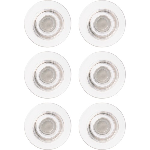 GLASS MAGNETS, LARGE, 0.45" DIA, CLEAR, 6/PACK