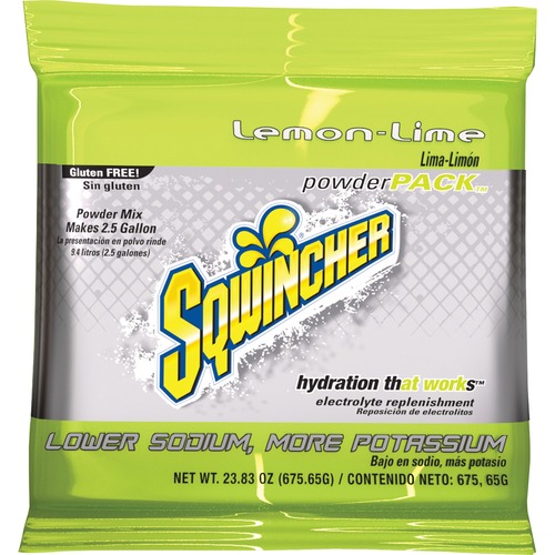 Powder Pack Concentrated Activity Drink, Lemon-Lime, 23.83 Oz Packet, 32/carton