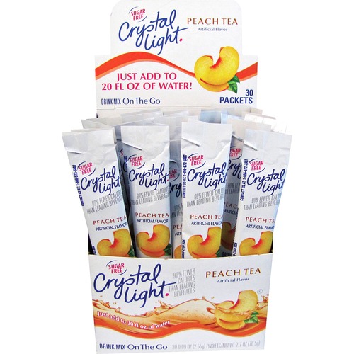 Kraft Foods  On-The-Go Mix Sticks, Sugar Free,.09oz, 30/BX, Peach Tea