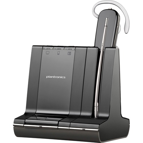 Plantronics  Wireless Headset System, Convertible, Black/Silver