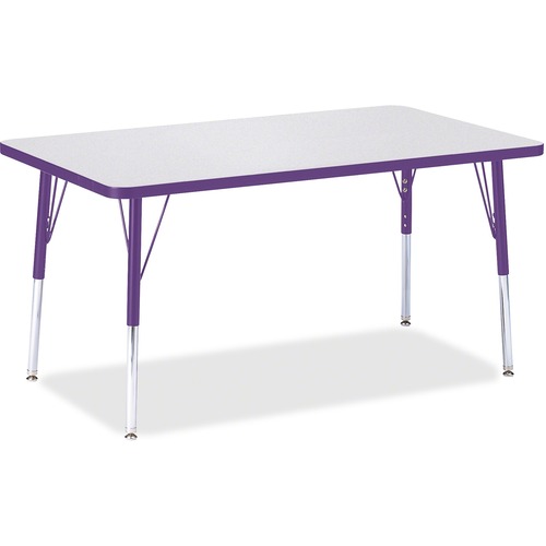 Jonti-Craft, Inc.  Activity Table, Rectangle, 24"-31"x30"x48", Purple