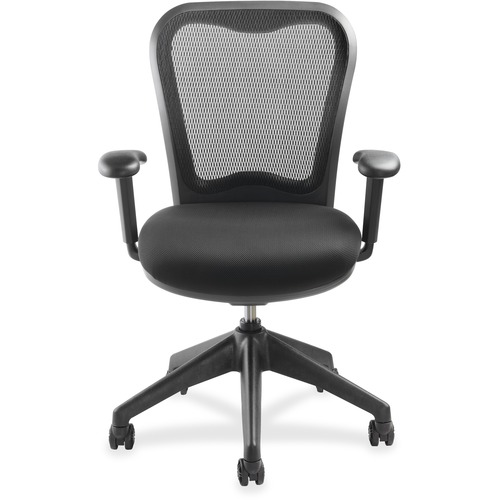 Lorell  Mesh Back Task Chair, 29"x26"x40-1/2", Black