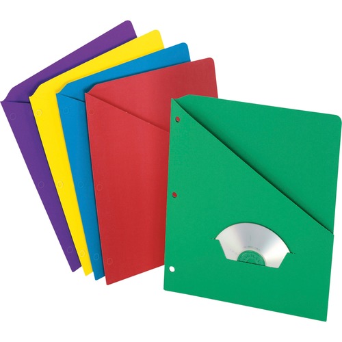 Pendaflex  Slash Pocket Divider, 3HP, 8-1/2"x11", 25/PK, Assorted