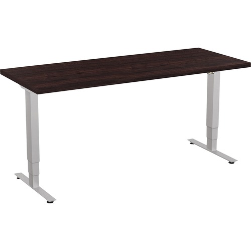 Special-T  Sit/Stand Table, Electric, 3 Stage, 24"x60"x46", Espresso