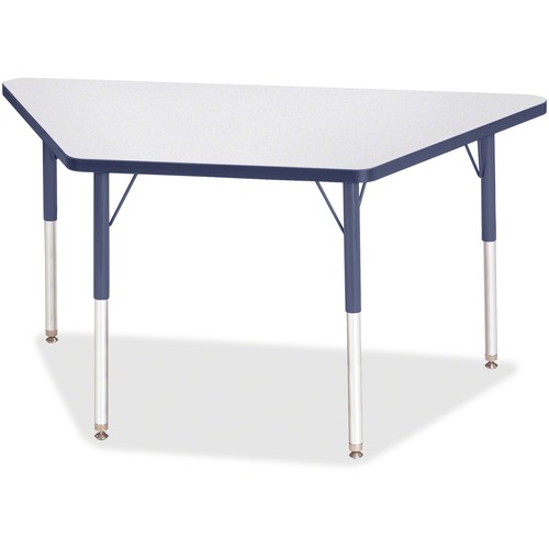 Jonti-Craft, Inc.  Activity Table, Trapezoid, 24"-31"x24"x48", Navy