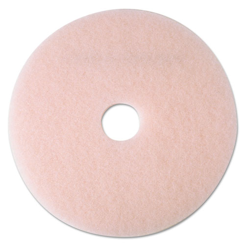 Ultra High-Speed Eraser Floor Burnishing Pad 3600, 24" Diameter, Pink, 5/carton