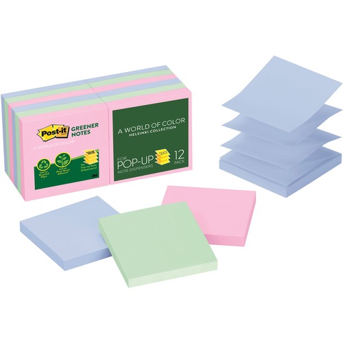 NOTE,POPUP,RCYCLD,3X3,12PK