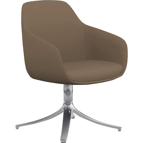 9to5 Seating  Lounge Chair,Swivel,24-1/2"x24"x34-1/2",LA Fabric/PLSHD Base