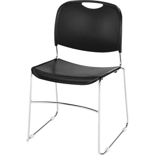 CHAIR, STACK, WIRE FR, BLK
