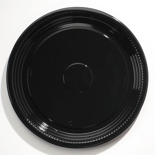 CATERLINE CASUALS THERMOFORMED PLATTERS, 16" DIAMETER, BLACK, 25/CARTON