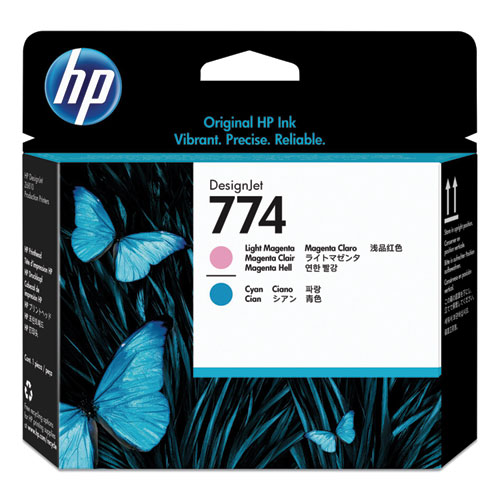 HP P2V98A (HP 774) Light Magenta, Light Cyan OEM Printheads (Value Pack, 2 pk)