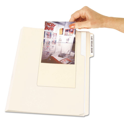 PEEL AND STICK PHOTO HOLDERS, 4 3/8 X 6 1/2, CLEAR, 10/PACK