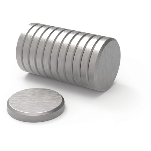 HIGH ENERGY MAGNETS, CIRCLE, SILVER, 1.25" DIA, 12/PACK