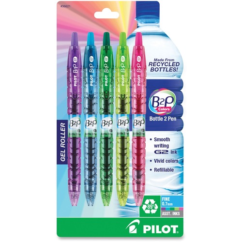 PEN,GEL,B2P,FINE,AST,5COLOR