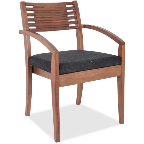 CHAIR,GUEST,WOOD,WAL/BLK