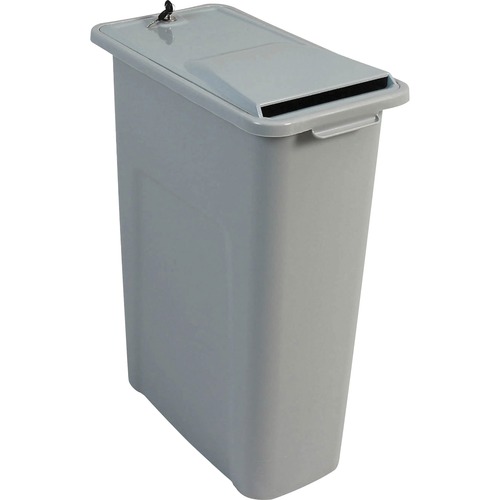 HSM  Bin, f/Shredding, Lockable, 11"x20"x27", Gray