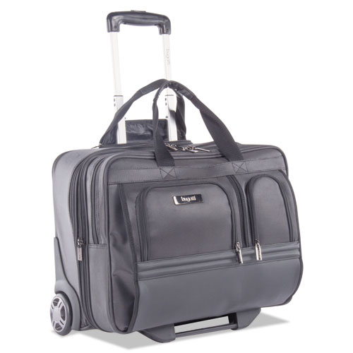 Harry Business Case On Wheels, 8.25" X 8.25" X 13.5", Polyester, Black