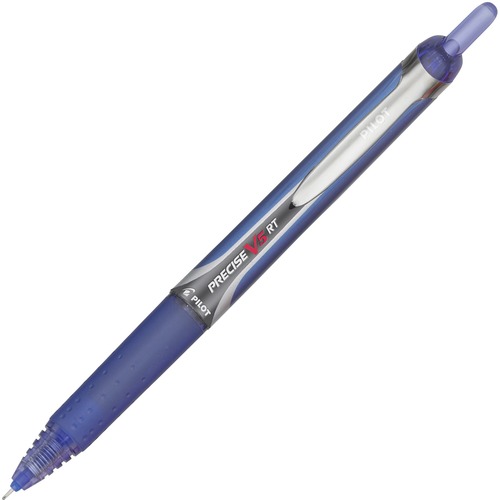 PRECISE V5RT RETRACTABLE ROLLER BALL PEN, 0.5MM, BLUE INK/BARREL