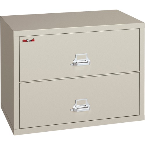 TWO-DRAWER LATERAL FILE, 37.5W X 22.13D X 27.75H, UL LISTED 350 DEGREE, LETTER/LEGAL, PARCHMENT