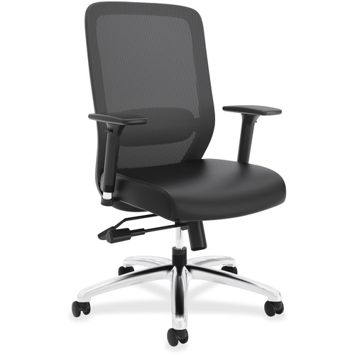 EXPOSURE MESH HIGH-BACK TASK CHAIR, SUPPORTS UP TO 250 LBS., BLACK SEAT/BLACK BACK, BLACK BASE