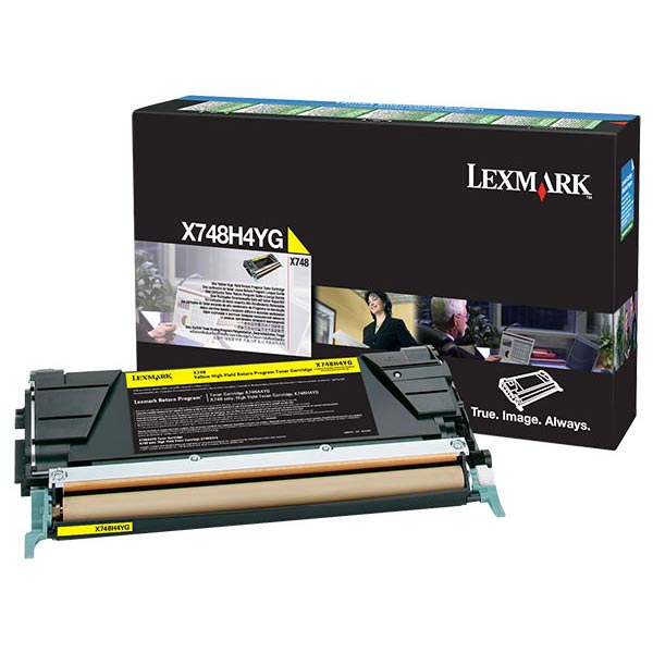Lexmark X748H4YG Yellow OEM High Yield Toner