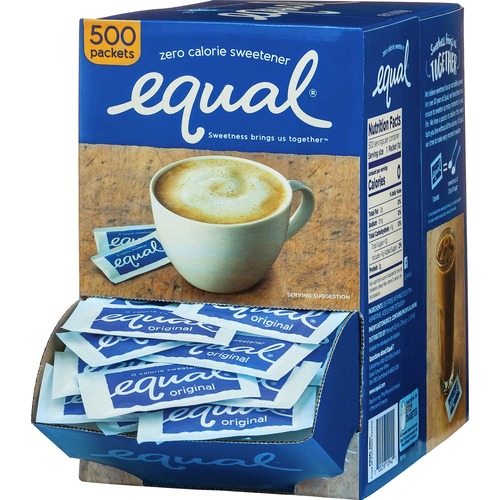 Merisant Co  Sugar Substitute, Equal, 1.0 g Packets, 500/BX, Blue