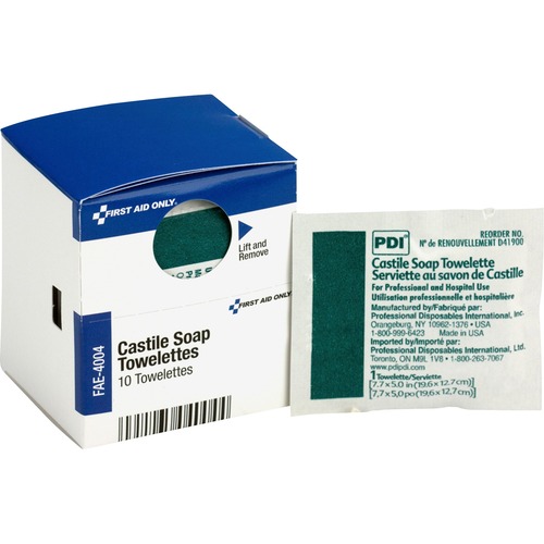 Smartcompliance Castile Soap Towelettes, 10/box