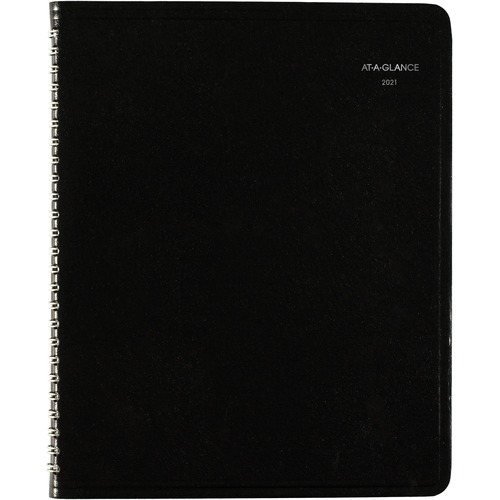 WEEKLY PLANNER, 8.75 X 7, BLACK, 2021