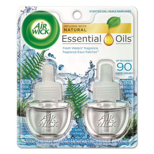 SCENTED OIL REFILL, FRESH WATERS, 0.67 OZ, 2/PACK