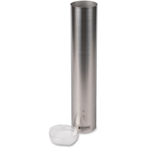 Small Pull-Type Water Cup Dispenser, Stainless Steel