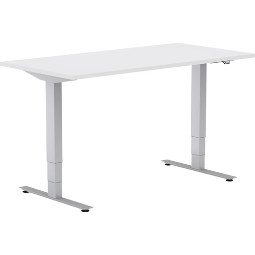 Special-T  Sit/Stand Table, Electric, 2 Stage, 24"x48"x46", Espresso