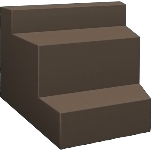 Highpoint  Seat, 3-Tier, Inside Facing, 46"Wx38-1/2"Dx34-3/4"H, Brown