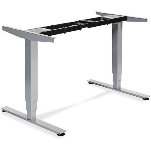 Lorell  SitStand Desk Frame 3D, 26-3/5x44-1/4"x23-2/5", Silver