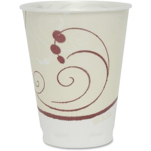 Solo Cup Company  Foam Cups, Thin Wall, Symphony, 10 oz, 300/CT, White