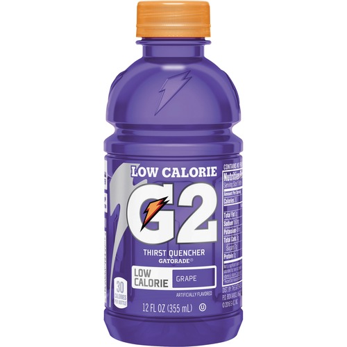 Quaker Foods  Sports Drink, G2, Low-calorie, Grape, 12oz, 24/CT, Purple