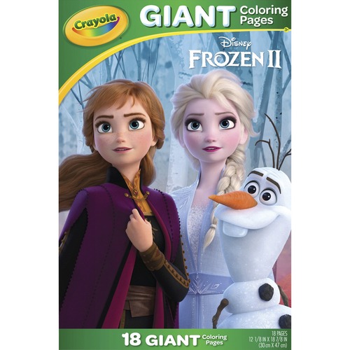Crayola  Coloring Pages, Frozen, 12-3/4"Wx1/5"Lx19-1/2"H, Multi